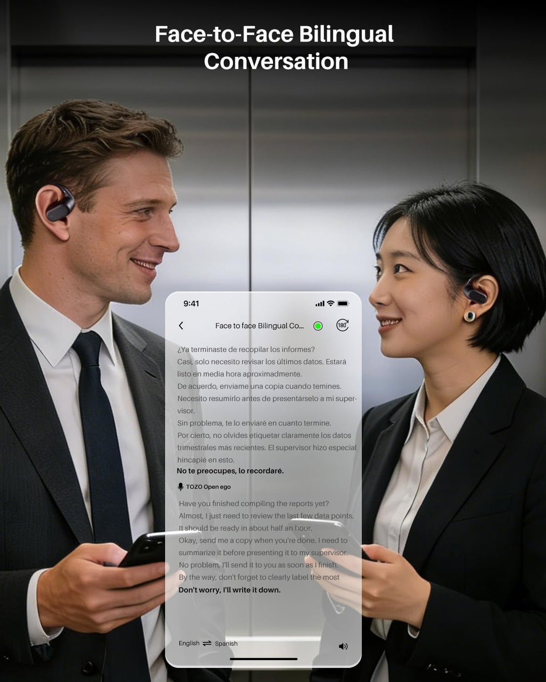 TOZO OpenWear Open Ear Kopfhörer mit bügel,komfortabel Kopfhörer Kabellos Bluetooth 5.3,Open Sport K