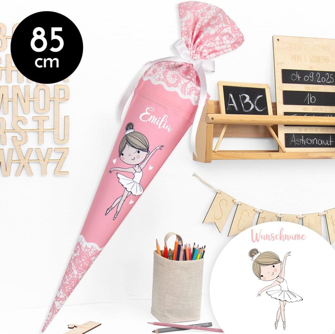 Schultüte aus Stoff Kuschel Velvet individualisierbar mit Wunschname personalisierbar 70 cm 85 cm -