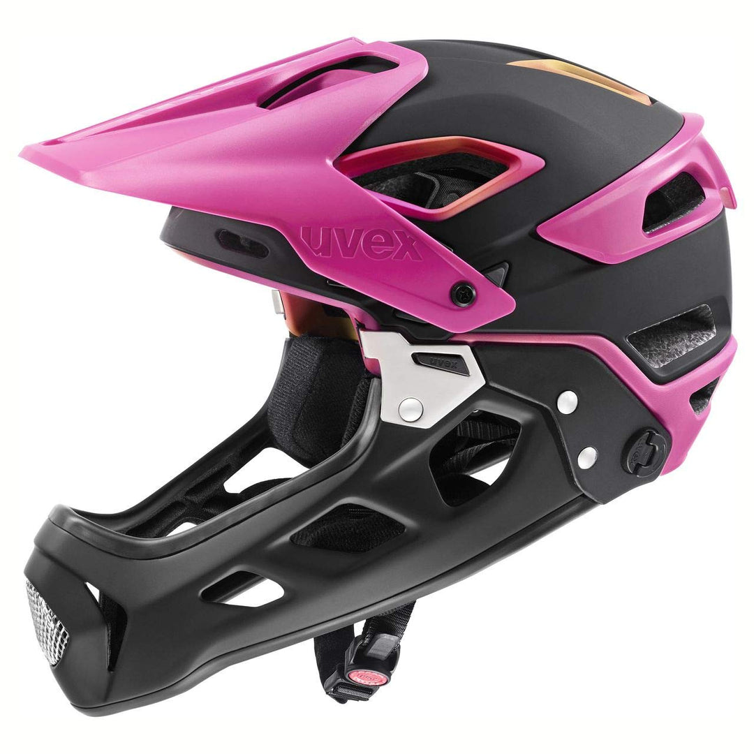 Uvex Jakkyl HDE 2.0 MTB Fahrrad Helm schwarz/pink 2022 52-57 cm, 52-57 cm
