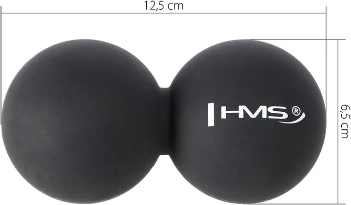 HMS Unisex's 17-42-002 5907695519396 Double Lacrosse Bälle, Black, One Size