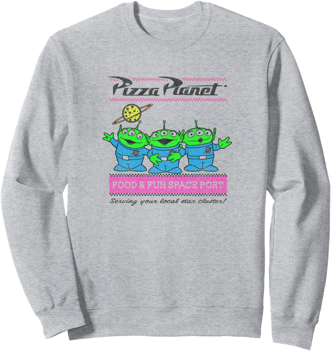 Disney Pixar Toy Story Pizza Planet Aliens Sweatshirt