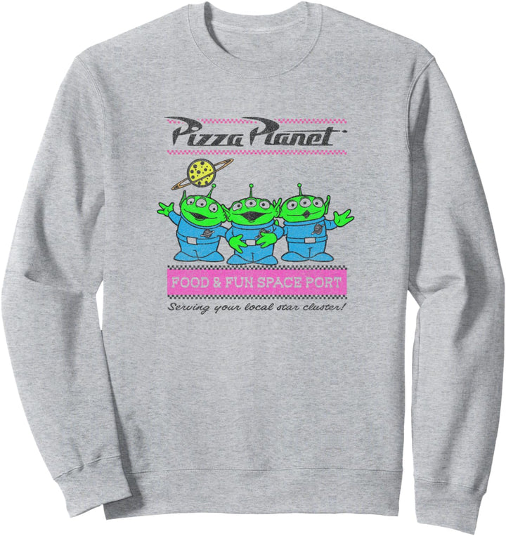 Disney Pixar Toy Story Pizza Planet Aliens Sweatshirt