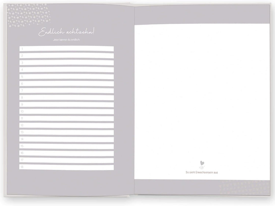 LEAF & GOLD® Babybuch zum eintragen I Erinnerungen vom Ersten bis zum 18. Jahr I Babytagebuch für Mä