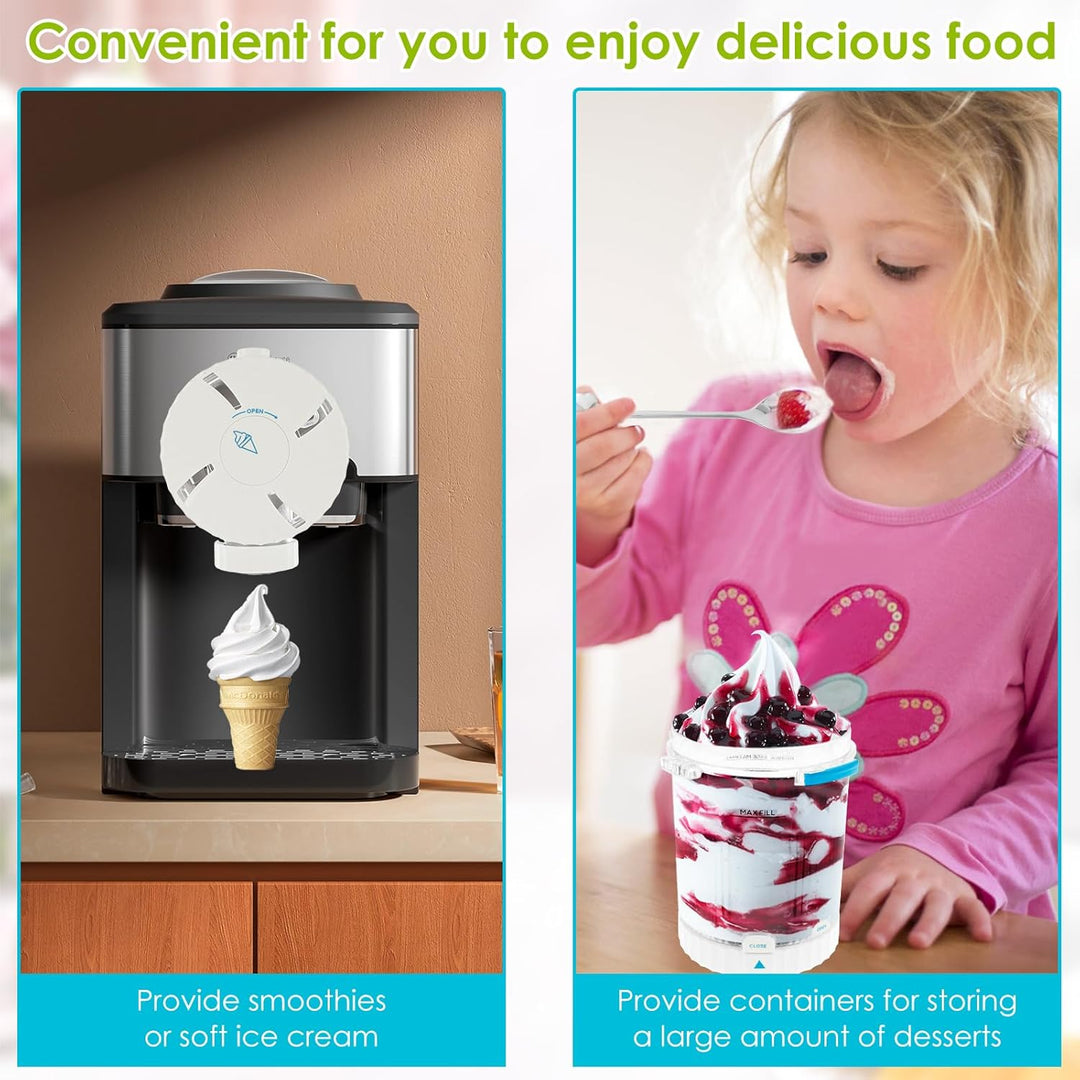 4 Stück Behälter für Ninja Creami Pints,450 ml Eisbehälter für Ninja Swirl NC700/NC701 Serie, Eiscre