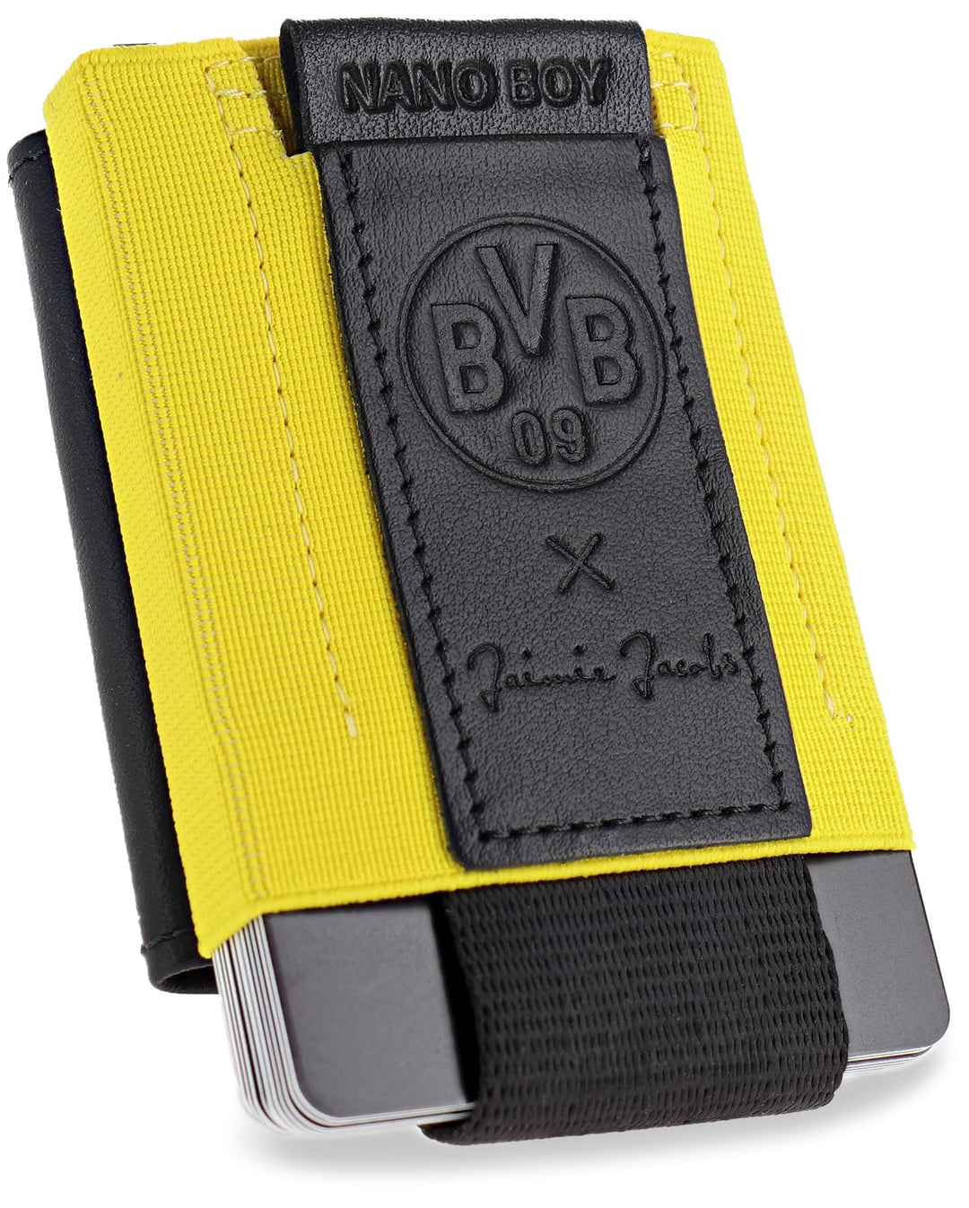 Jaimie Jacobs Borussia Dortmund X Nano Boy Pocket Kleiner Geldbeutel mit Münzfach Mini Wallet aus Te