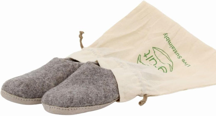 Grült Filzpantoffeln aus Wolle, Hausschuhe für Damen & Herren, Kuschelig & Cozy, Premiumqualität, Ru