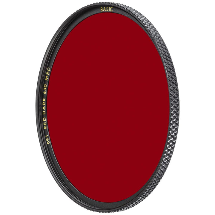 B+W Rotfilter dunkel 091 MRC Basic 105mm (16x vergütet, Professional)