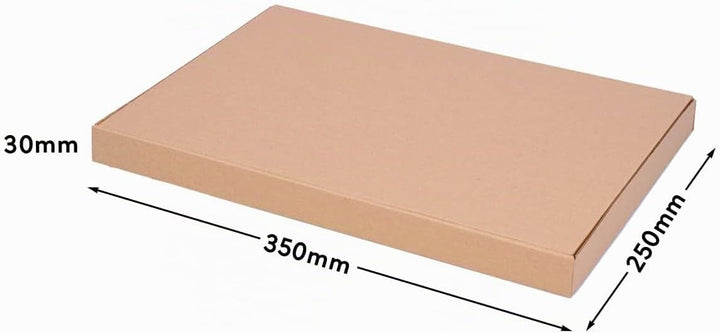Faltschachteln 342 x 241 x 26 mm Braun (Aussenmass 350 x 250 x 30 mm) WP XS Versandkarton DHL Karton