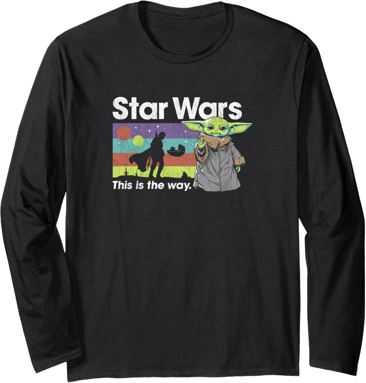 Star Wars: The Mandalorian & The Child Go Their Own Way Langarmshirt