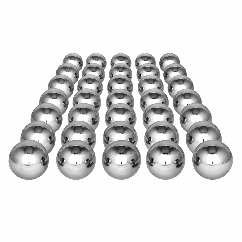 Gebrüder Lomprich Edelstahlkugeln B-Ware 35 Stück Durchmesser 5 cm