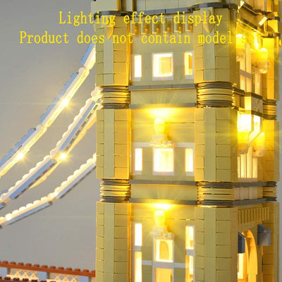 GEAMENT Verbesserte Version Licht-Set für London Tower Bridge – Kompatibel mit Lego Creator 10214 Ba