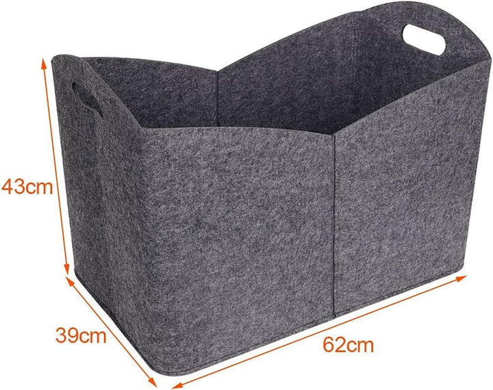 Holzkorb für Kaminholz, Faltbar Kaminholzkorb Holzkorb,Extra Dicker Brennholzkorb Feuerholzkorb Kami