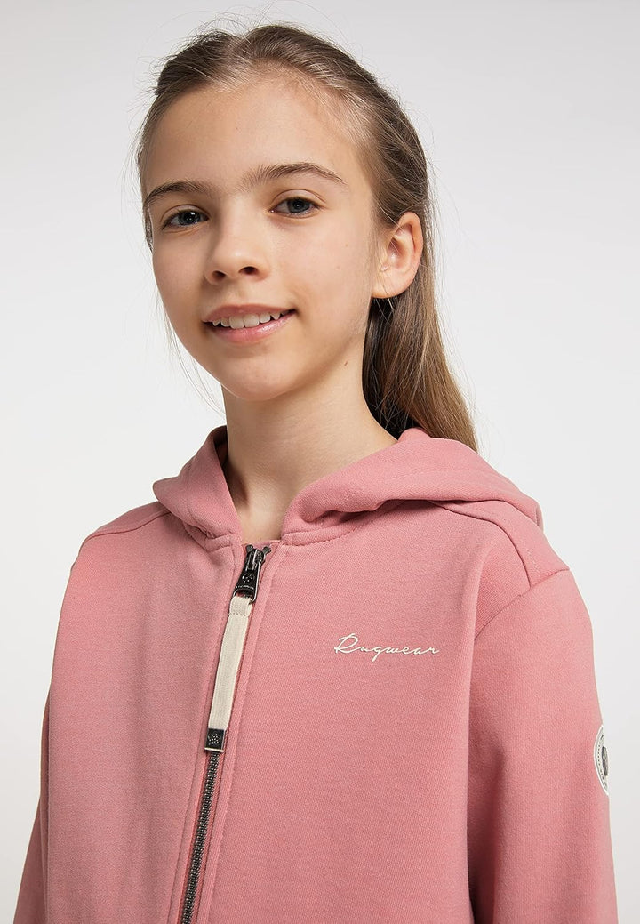 Ragwear Mädchen Sweatjacke oder Hose THEA ZIP ORGANIC Sweatshirt mit Kapuze und Reissverschluss Über