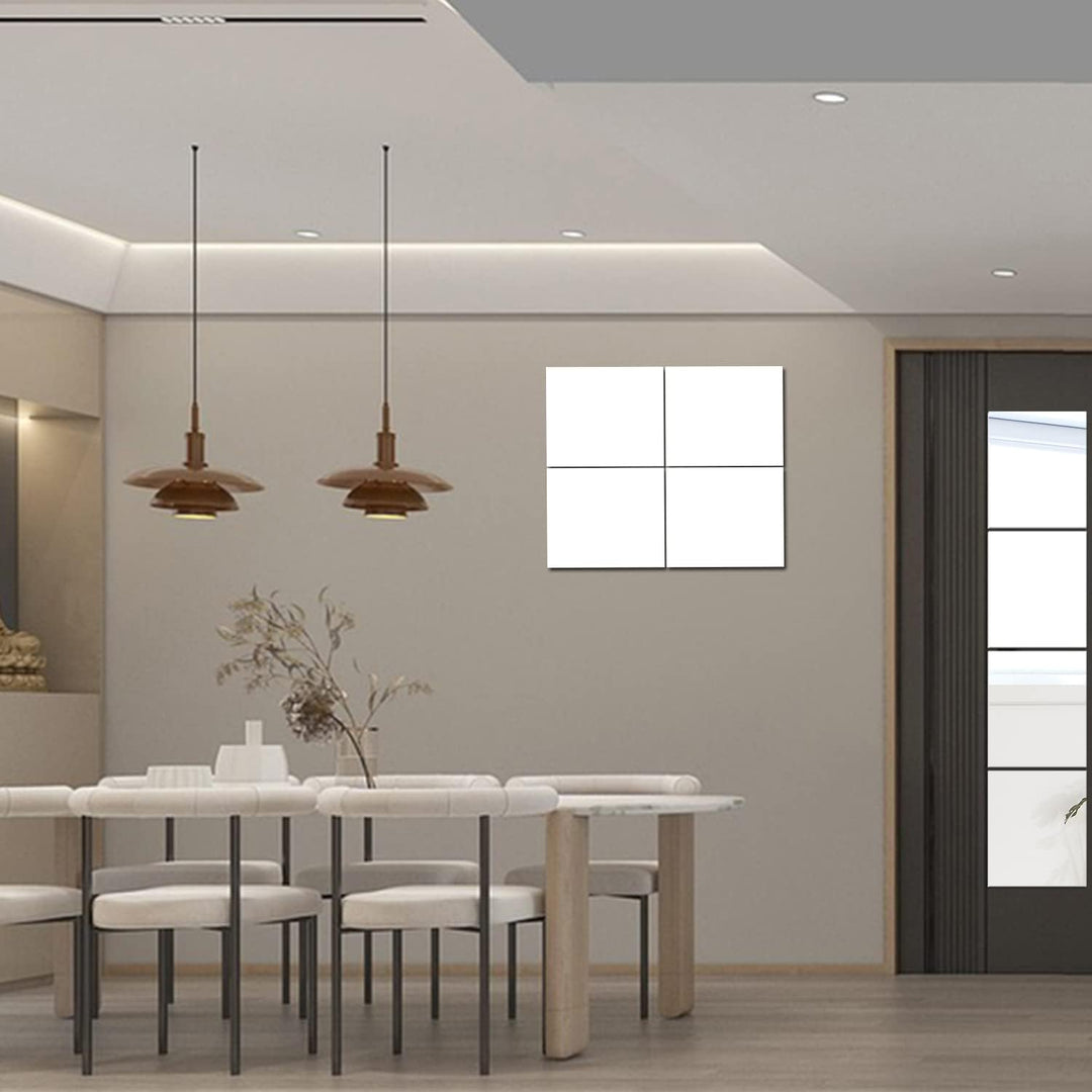 JMITHA Spiegelfliesen Selbstklebend HD Spiegel Glasspiegel Spiegelfliesen Wandspiegel Selbstklebende