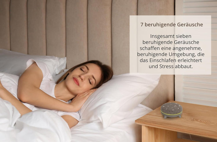 ZB-7 Zen Box Soundmaschine Bluetooth Lautsprecher mit Licht – White Noise Machine als Einschlafhilfe