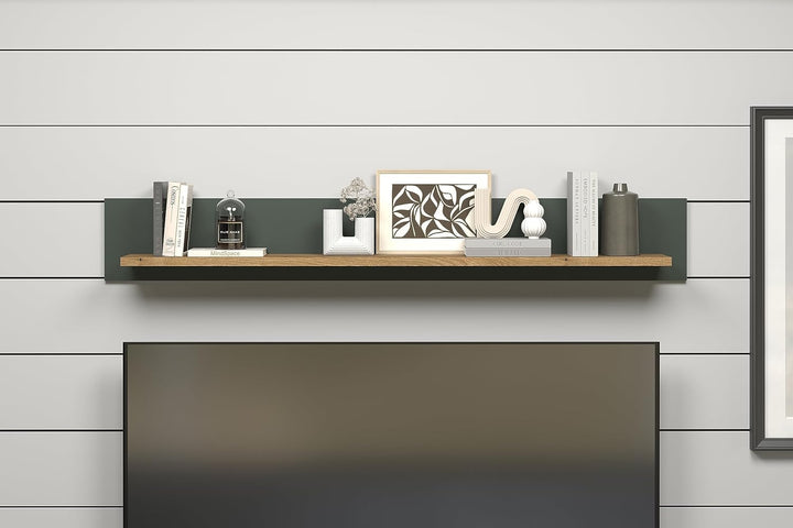 trendteam smart living - Wandboard Wandregal Bücherleiste - Stanton - Aufbaumass (BxHxT) 156 x 22 x