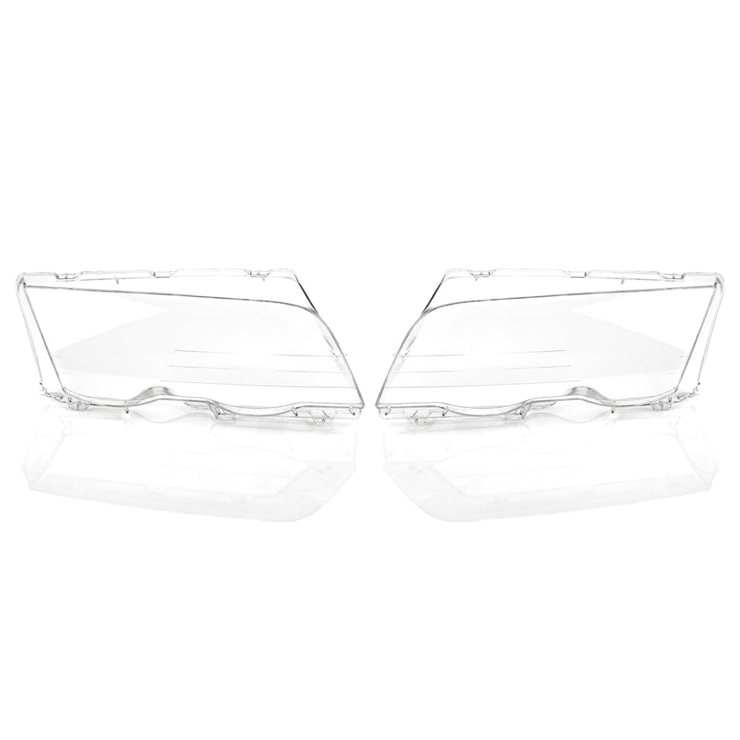 LST 2x Scheinwerferglas Streuscheibe Halogen Xenon links rechts Set kompatibel mit BMW 3er E46 Limou