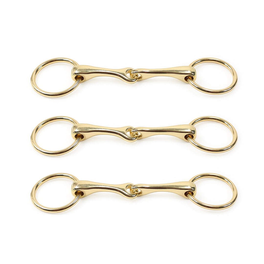 Hobby Horse Gebiss kaufen: 3er-Set einfach gebrochene Wassertrensen (GOLD), GOLD