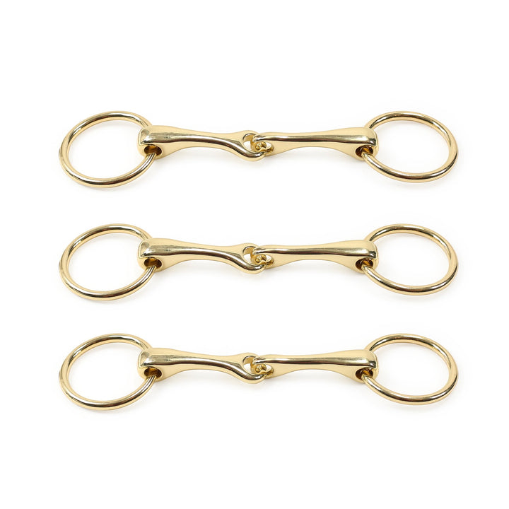Hobby Horse Gebiss kaufen: 3er-Set einfach gebrochene Wassertrensen (GOLD), GOLD