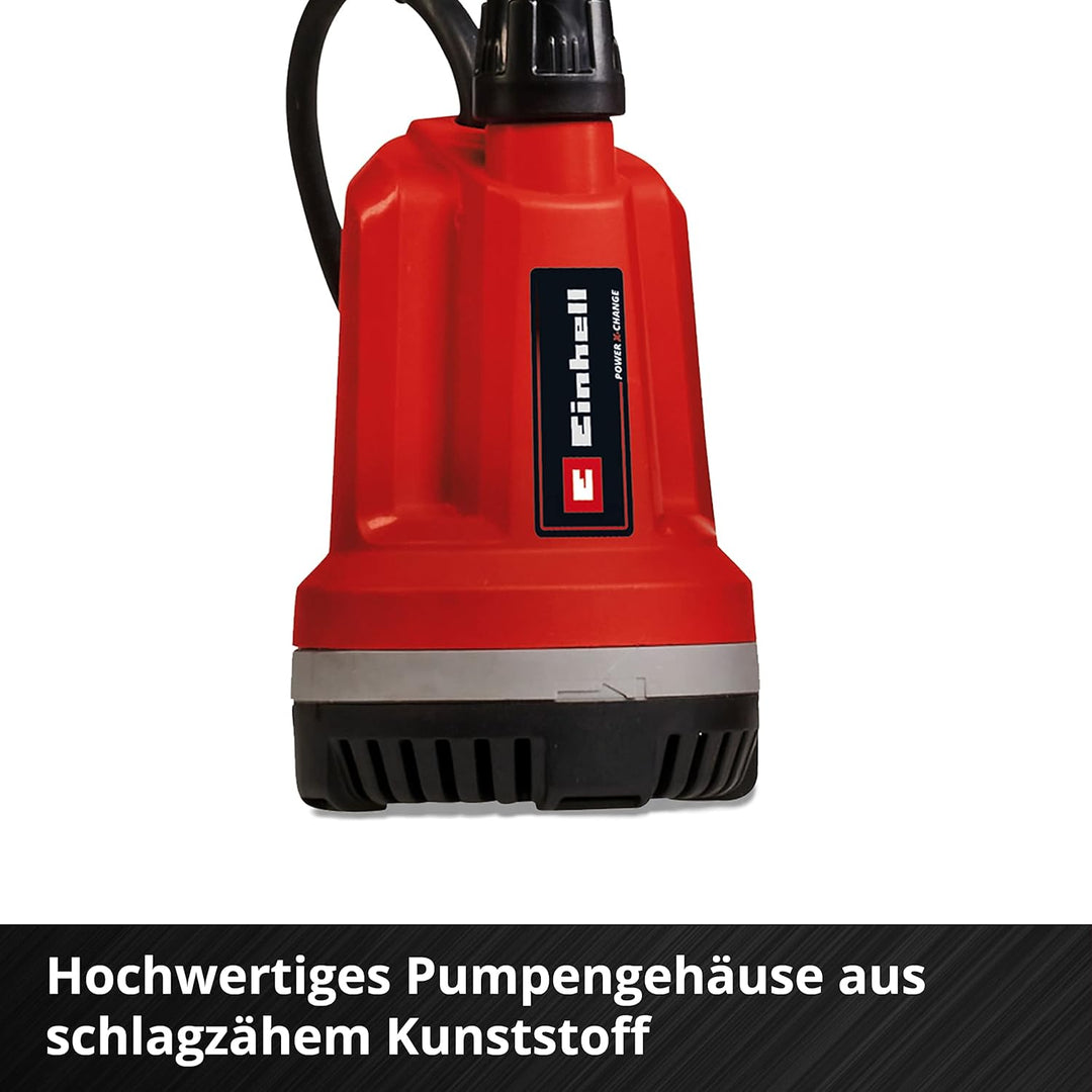 Einhell Akku-Tauchdruck/Regenfasspumpe GE-PP 18 RB Li Power X-Change (Li-Ion, 18 V, Förderdruck max.
