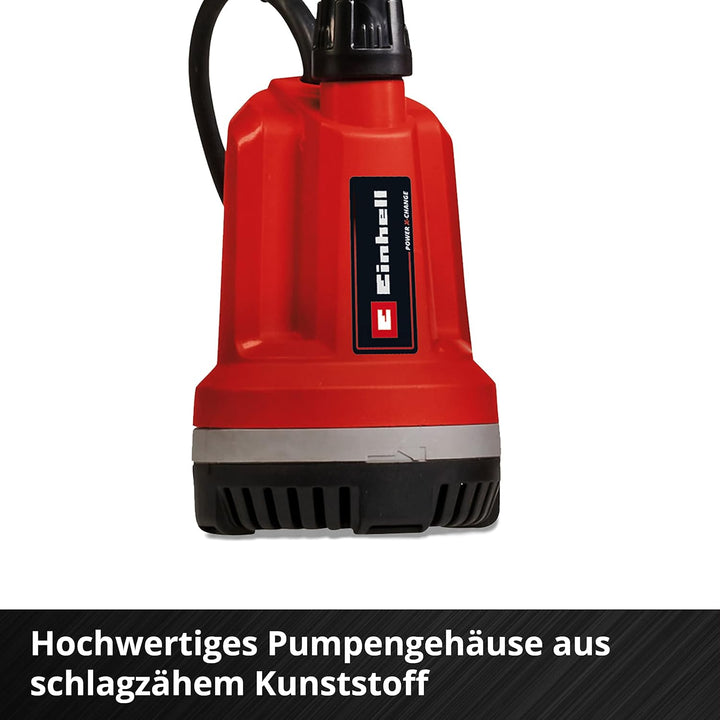 Einhell Akku-Tauchdruck/Regenfasspumpe GE-PP 18 RB Li Power X-Change (Li-Ion, 18 V, Förderdruck max.