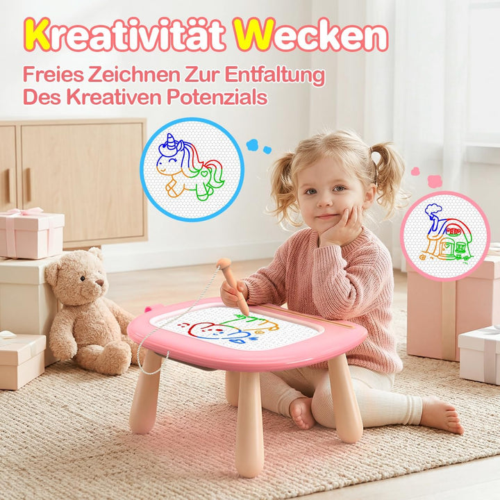 Magnetische Zaubertafel Spielzeug für Mädchen ab 1 2 3 Jahre
