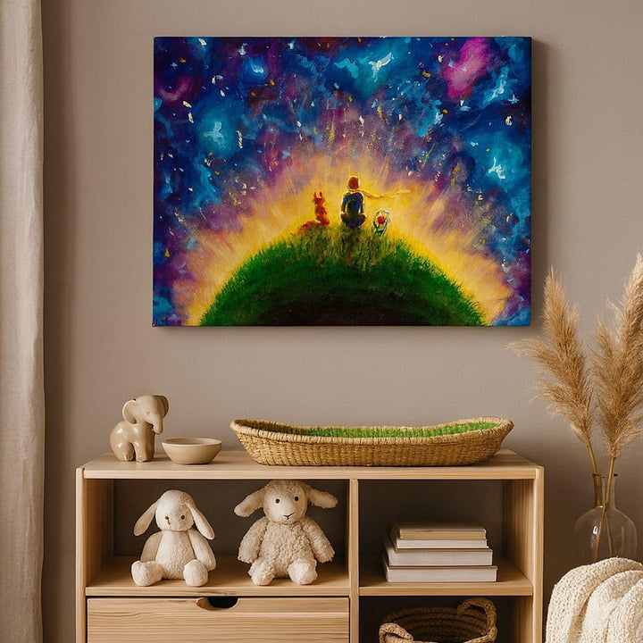 ARTTOR Bilder auf Leinwand 100x70cm Leinwandbild mit Rahmen Mann Natur Gross Wanddeko Bild Schlafzim