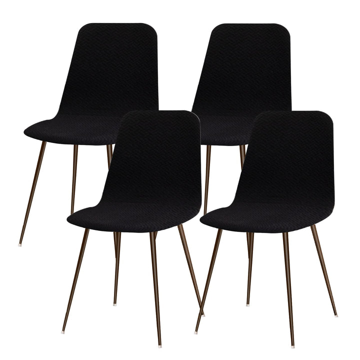 Stuhlhussen 4er Esszimmer Strech Stuhlhussen für Esszimmerstühle Universal Waschbar Bezug Stuhlhusse