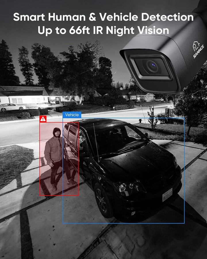 SANNCE 8CH 1080P DVR Recorder CCTV Sicherheitssystem Digitales Video H.264 HDMI Unterstützung Audio