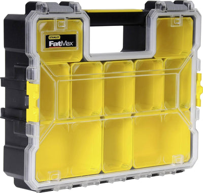 Stanley FatMax Profi-Organizer & FatMax Aufbewahrungsbox (44.29 cm x 35.60 cm x 11.00 cm, tiefe Fäch