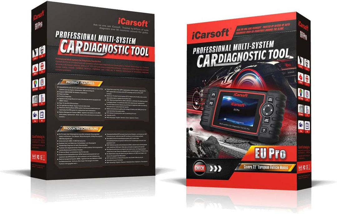 Icarsoft OBD II Diagnosetool EU PRO iceupr Passend Fuer (Auto-Marke): Universal uneingeschraenkt 1St