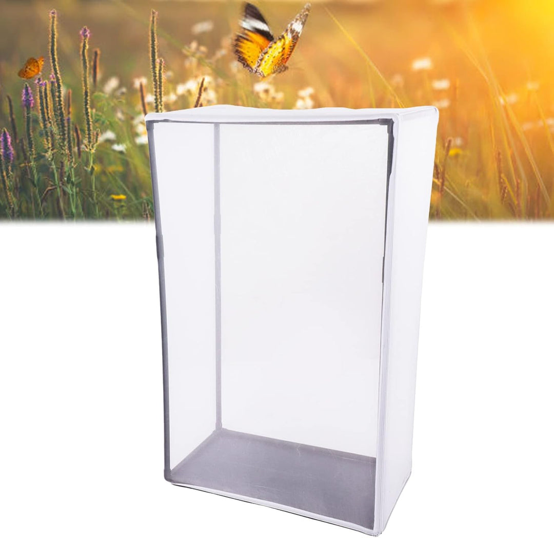 Schmetterling Lebensraum Käfig Bausatz, Outdoor Insekten Netzkäfig mit grossem Platzangebot und Reis