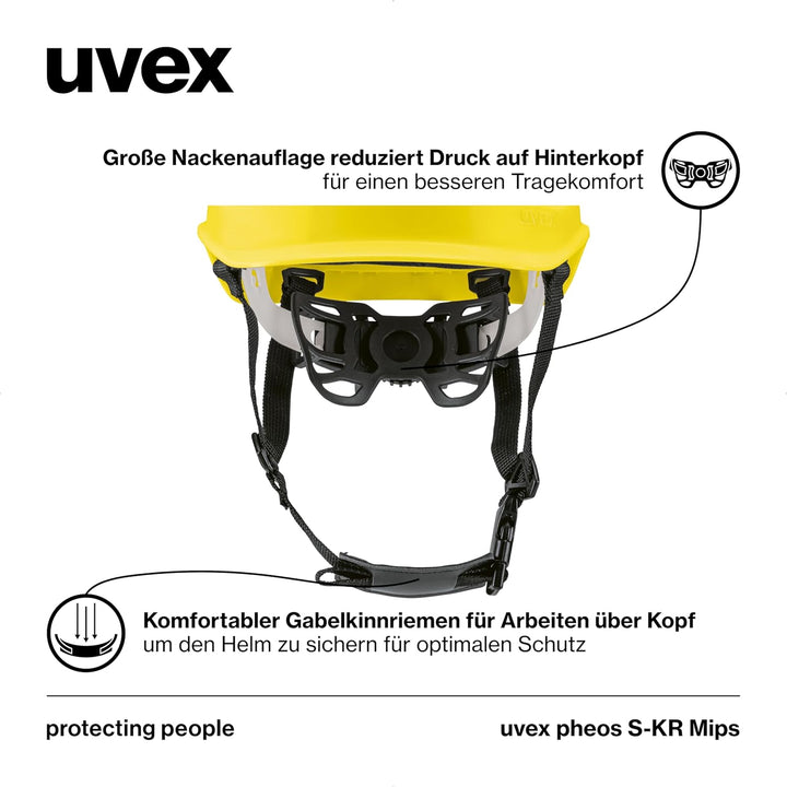 uvex pheos S-KR MIPS Schutzhelm - Industrieschutzhelm - MIPS-Technologie, stufenlose Weitenregulieru