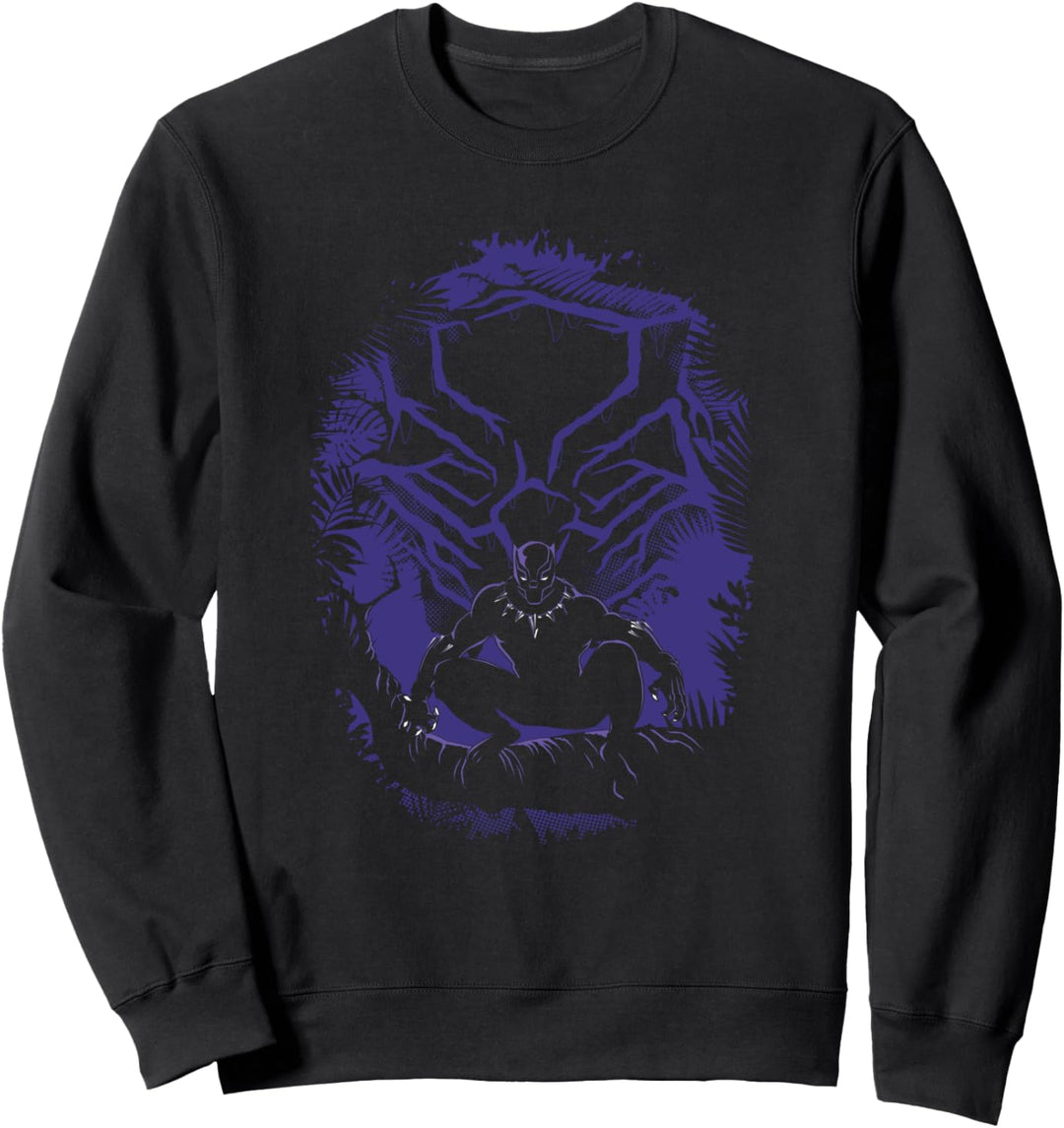Marvel Black Panther King T'Challa Forest Mask Sweatshirt