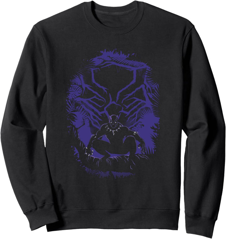 Marvel Black Panther King T'Challa Forest Mask Sweatshirt