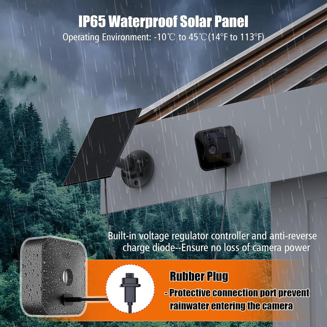 Solarpanel für Blink Kamera Outdoor 4, Blink Kamera Solarpanel Kompatibel mit Blink Outdoor, Blink X