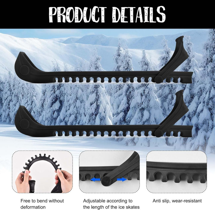 Schlittschuhschützer, Hockeyschuhe Schlittschuhkufenabdeckungen, verstellbare Schnallen Schlittschuh