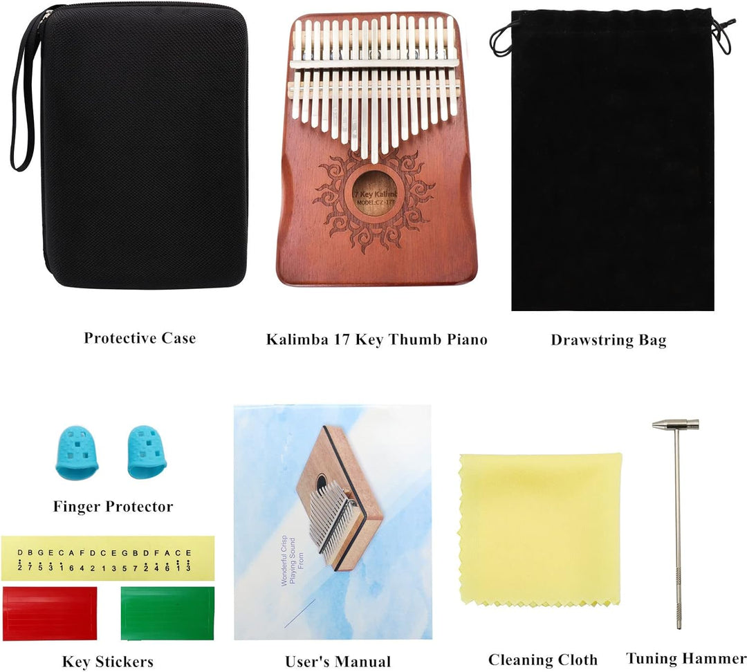 Kalimba Daumenklavier 17 Schlüssel - Kalimba Thumb Piano Instrument Finger Klavier Musikinstrument G