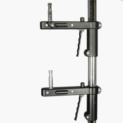 Walimex pro Rollstativ 223cm - Robustes Studiostativ mit 2 schnell verschiebbaren Klemmhaltern und s