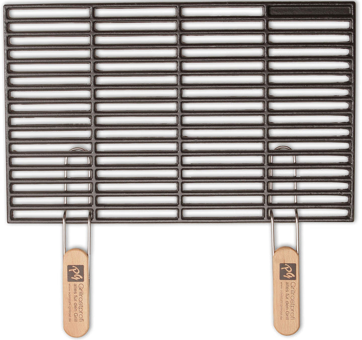 Grillrostprofi Gusseisen-Grillrost 54 x 34 cm mit abnehmbaren Handgriffen