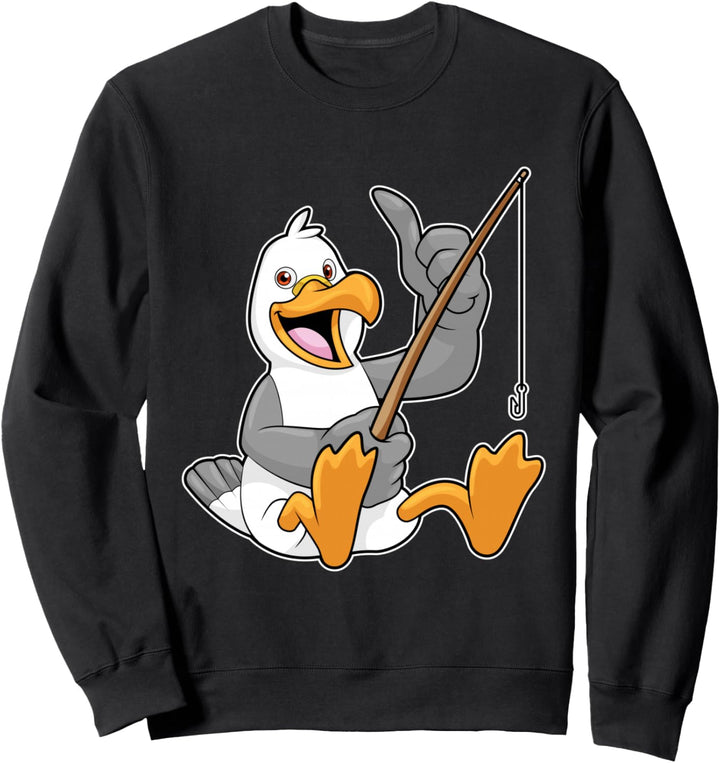 Möwe Angeln Angler Angel Sweatshirt