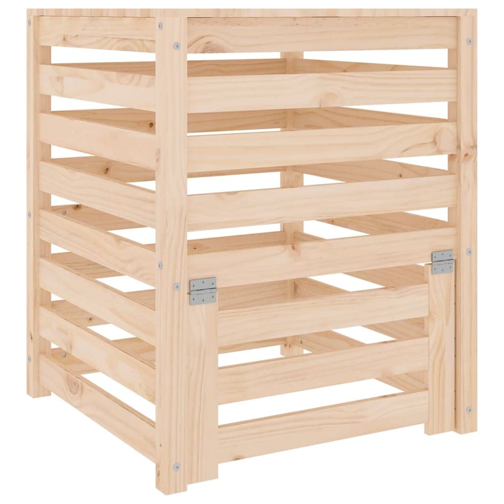 vidaXL Komposter, Gartenkomposter mit Latten-Design, Holzkomposter mit Deckel Klappe, Kompostbehälte