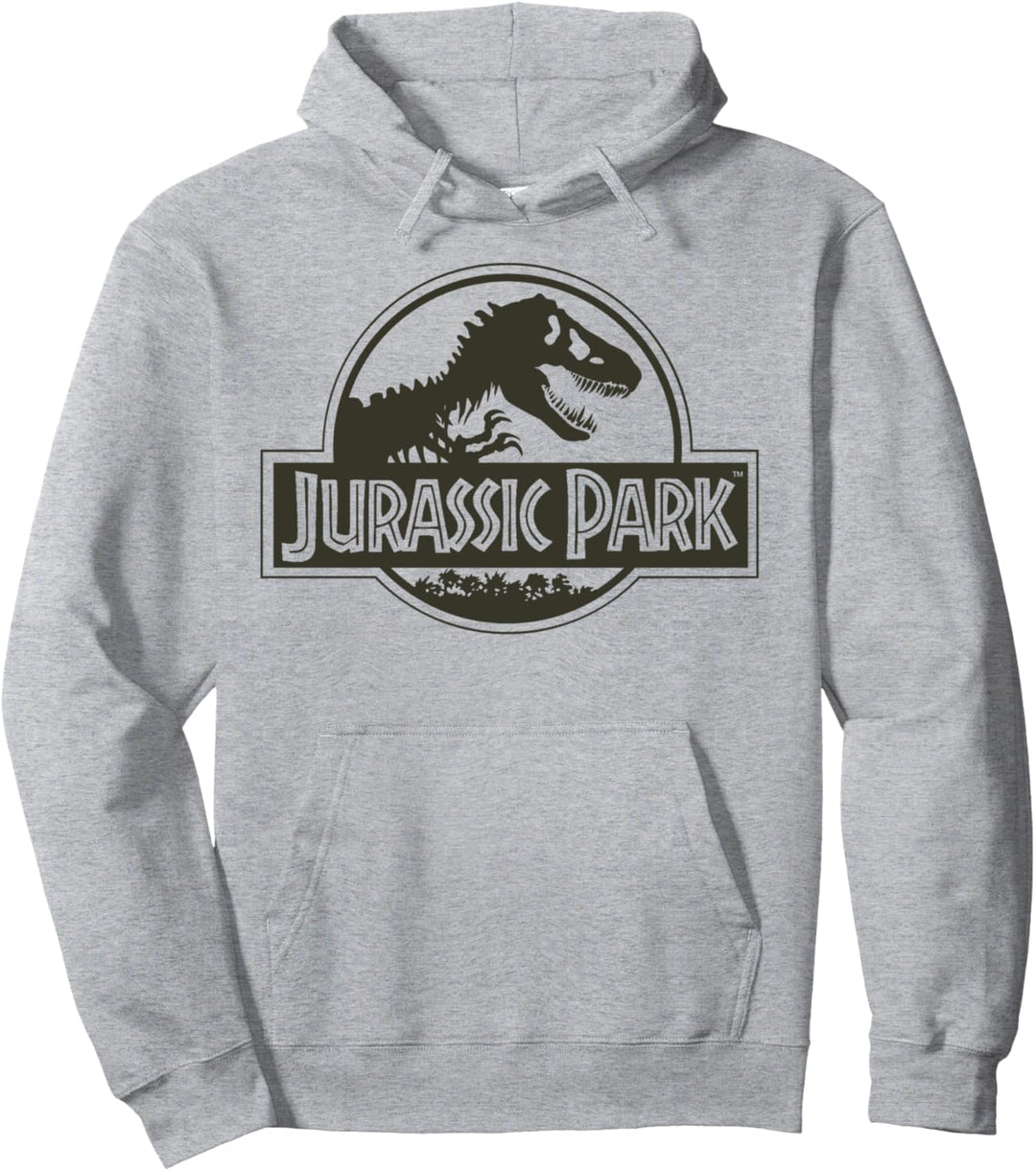 Jurassic Park Classic Logo Black T-Rex Pullover Hoodie