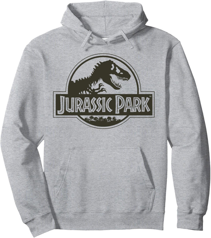 Jurassic Park Classic Logo Black T-Rex Pullover Hoodie