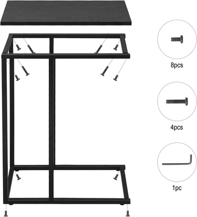 WOLTU Beistelltisch 2er Set Kaffeetisch Couchtisch Sofatisch Nachttisch Betttisch Laptoptisch, Geste