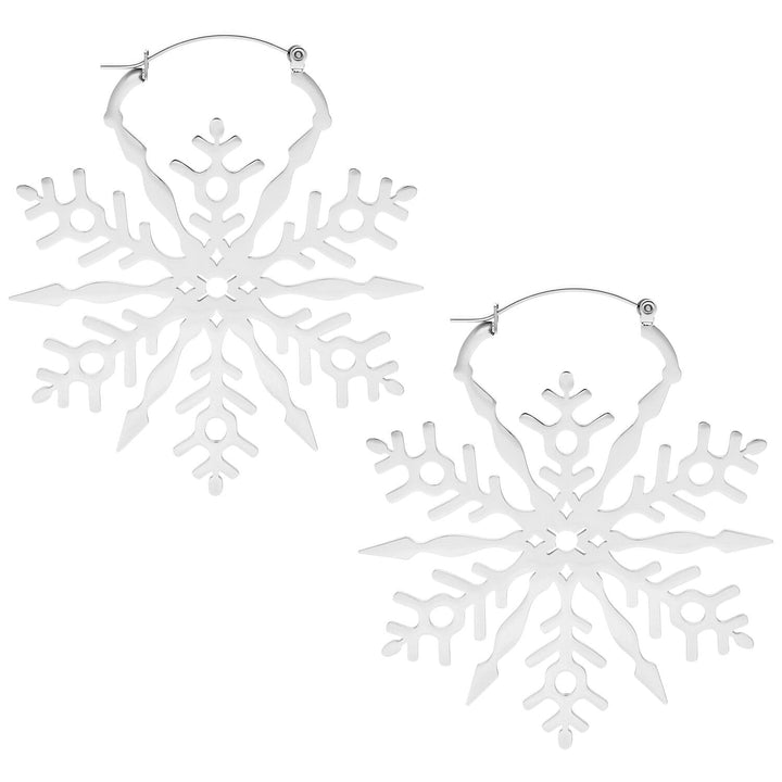 Wildcat Snowflake Hoops Silber, Silber