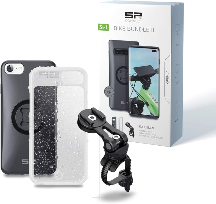 SP CONNECT Fahrrad-Handyhalterung für iPhone 8+/7+/6S+/6+ | Wasserdichter Handyhalter für Fahrradlen