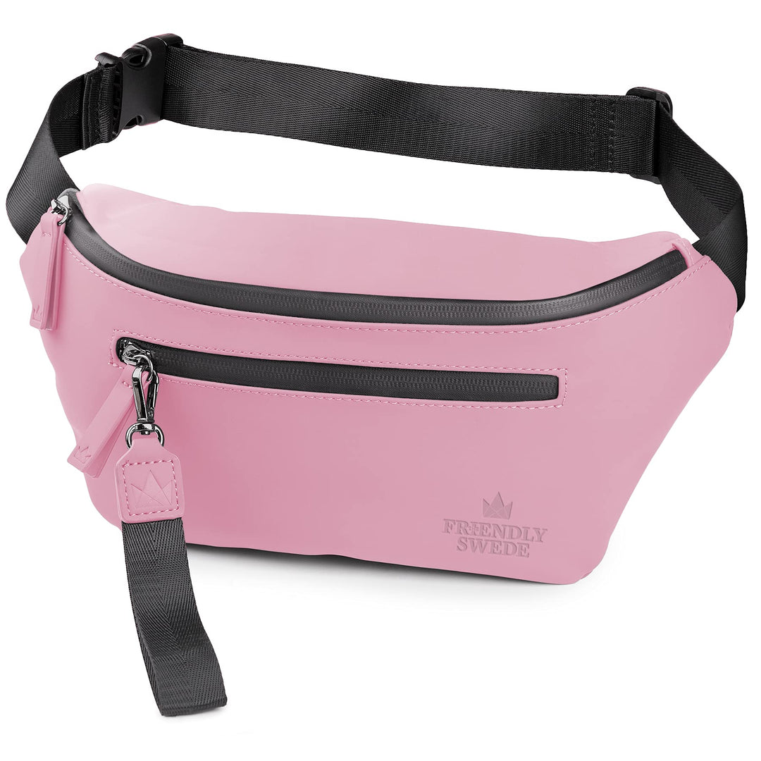 The Friendly Swede Bauchtasche Damen, Herren - Stylisch Gürteltasche Fanny Pack, Hüfttasche, Waist B