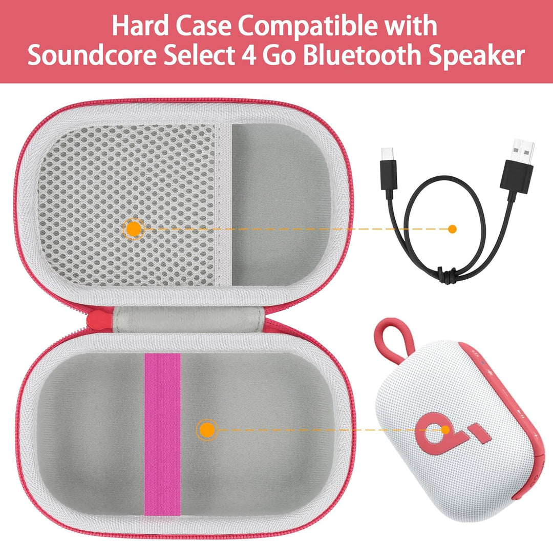 co2CREA case Hart Reise schutzhülle Etui Tasche für Anker Soundcore Select 4 Go Bluetooth Lautsprech