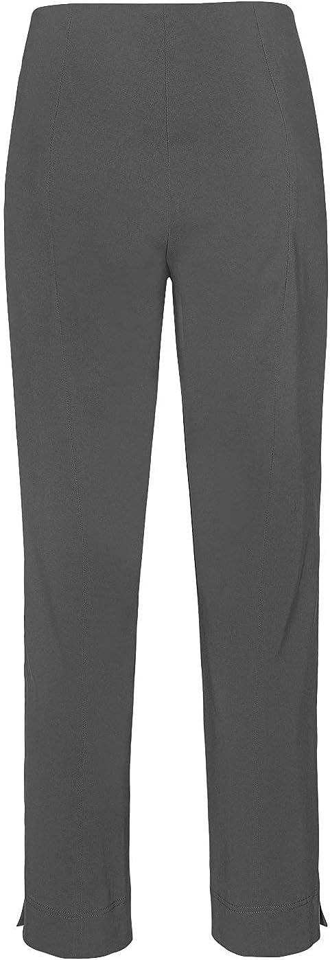 Stehmann LOLI-742 Bequeme, stretchige Damenhose, mit schmalem Bein 34 Graphit, 34 Graphit